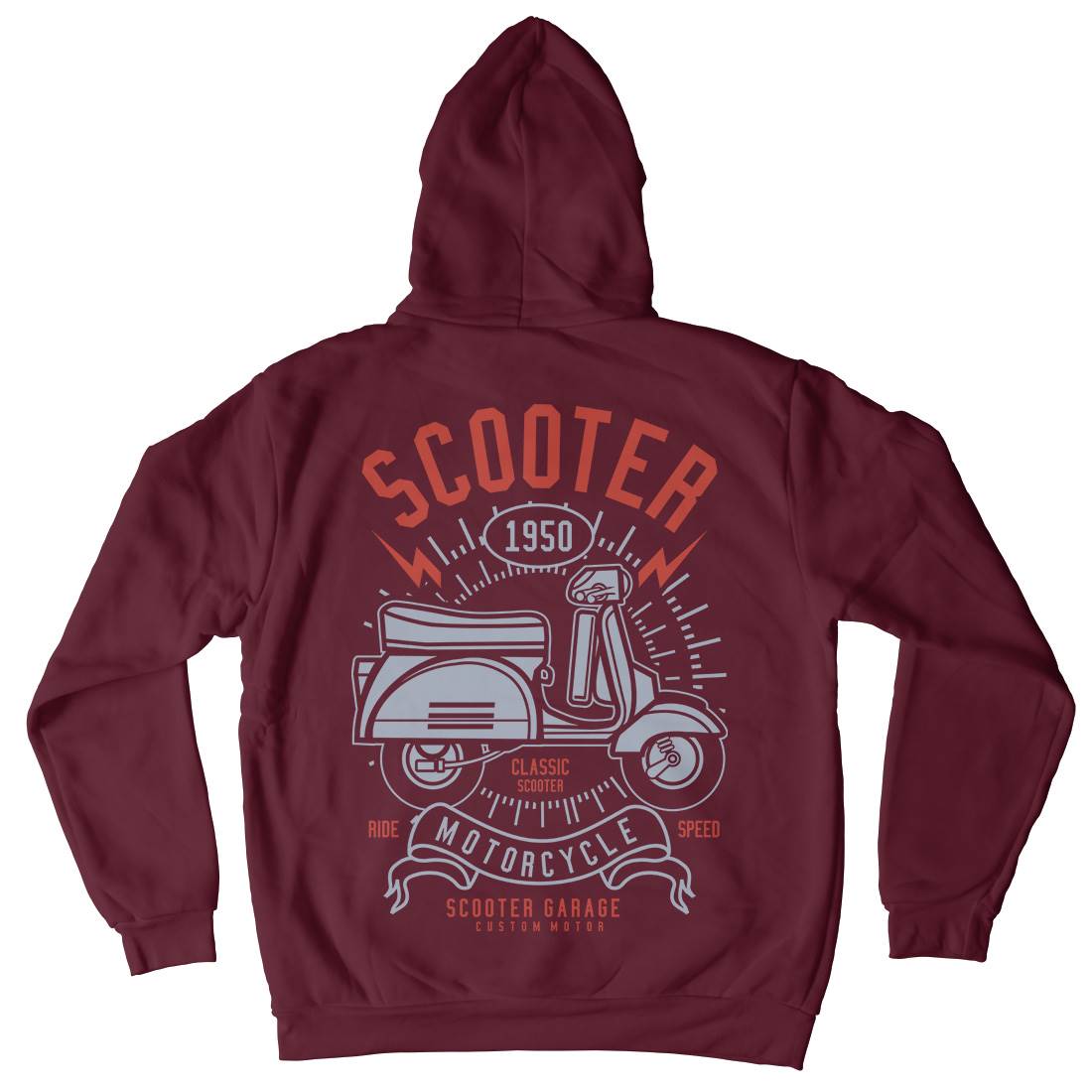 Scooter Kids Crew Neck Hoodie Motorcycles A276