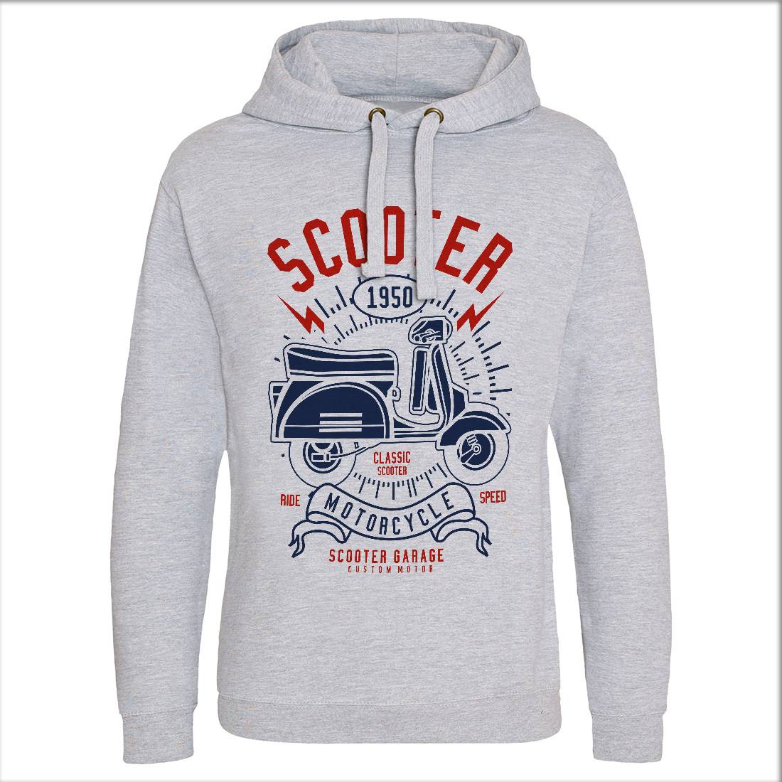 Scooter Mens Hoodie Without Pocket Motorcycles A276