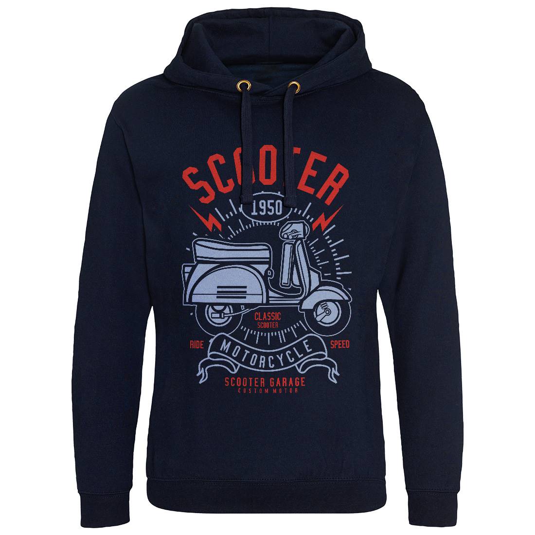 Scooter Mens Hoodie Without Pocket Motorcycles A276