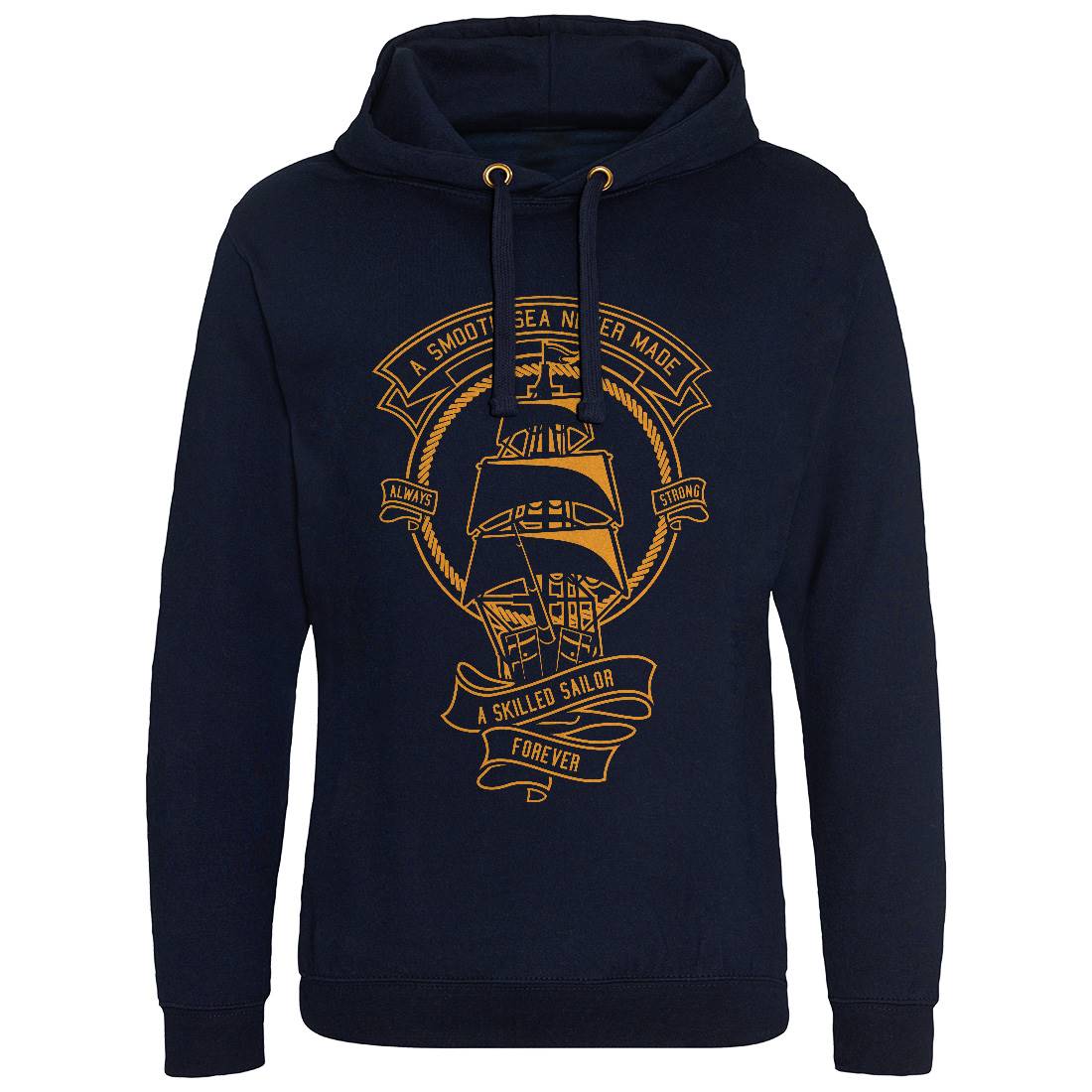 Skilled Sailor Mens Hoodie Without Pocket Navy A278
