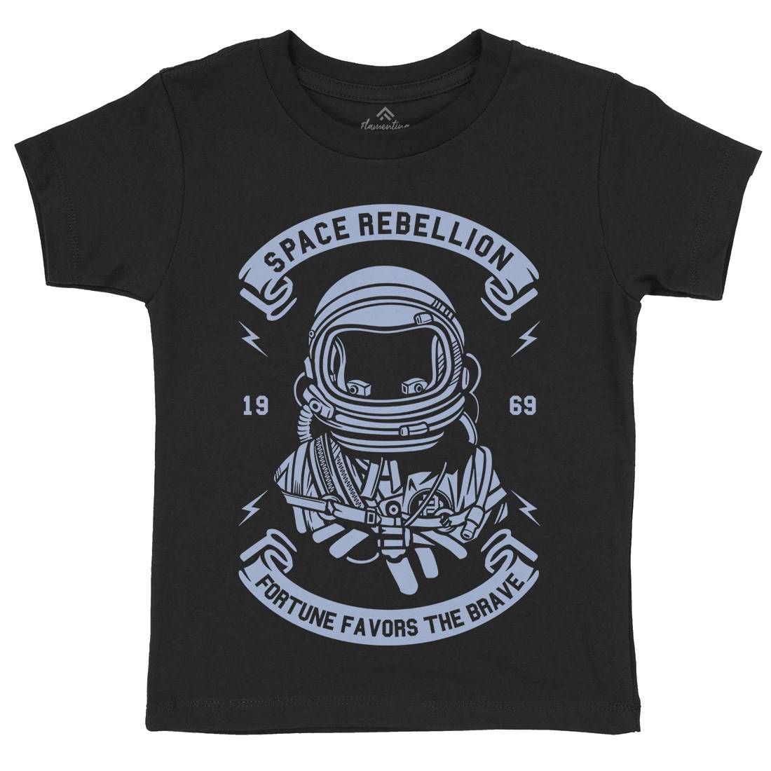 Rebellion Kids Crew Neck T-Shirt Space A280