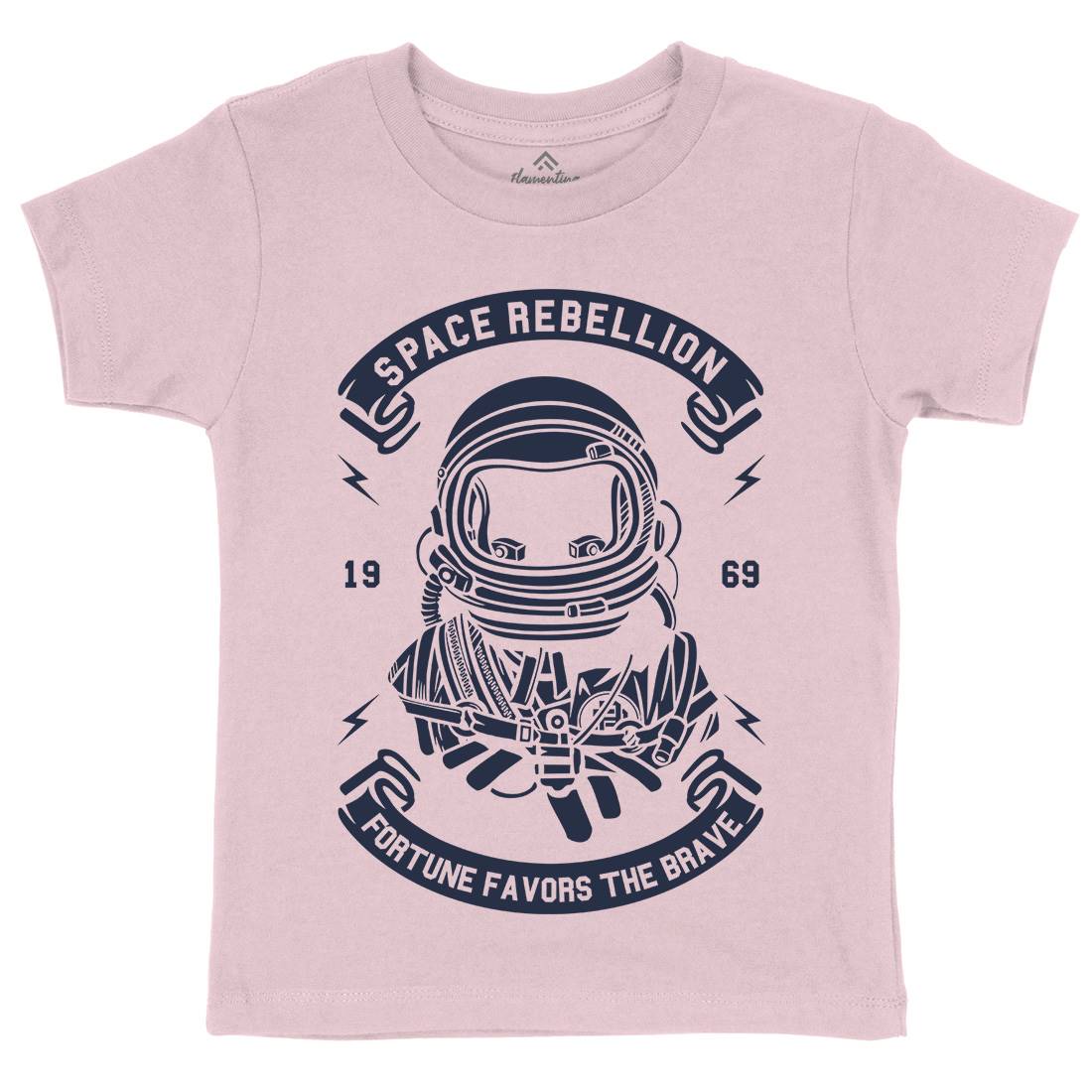 Rebellion Kids Crew Neck T-Shirt Space A280