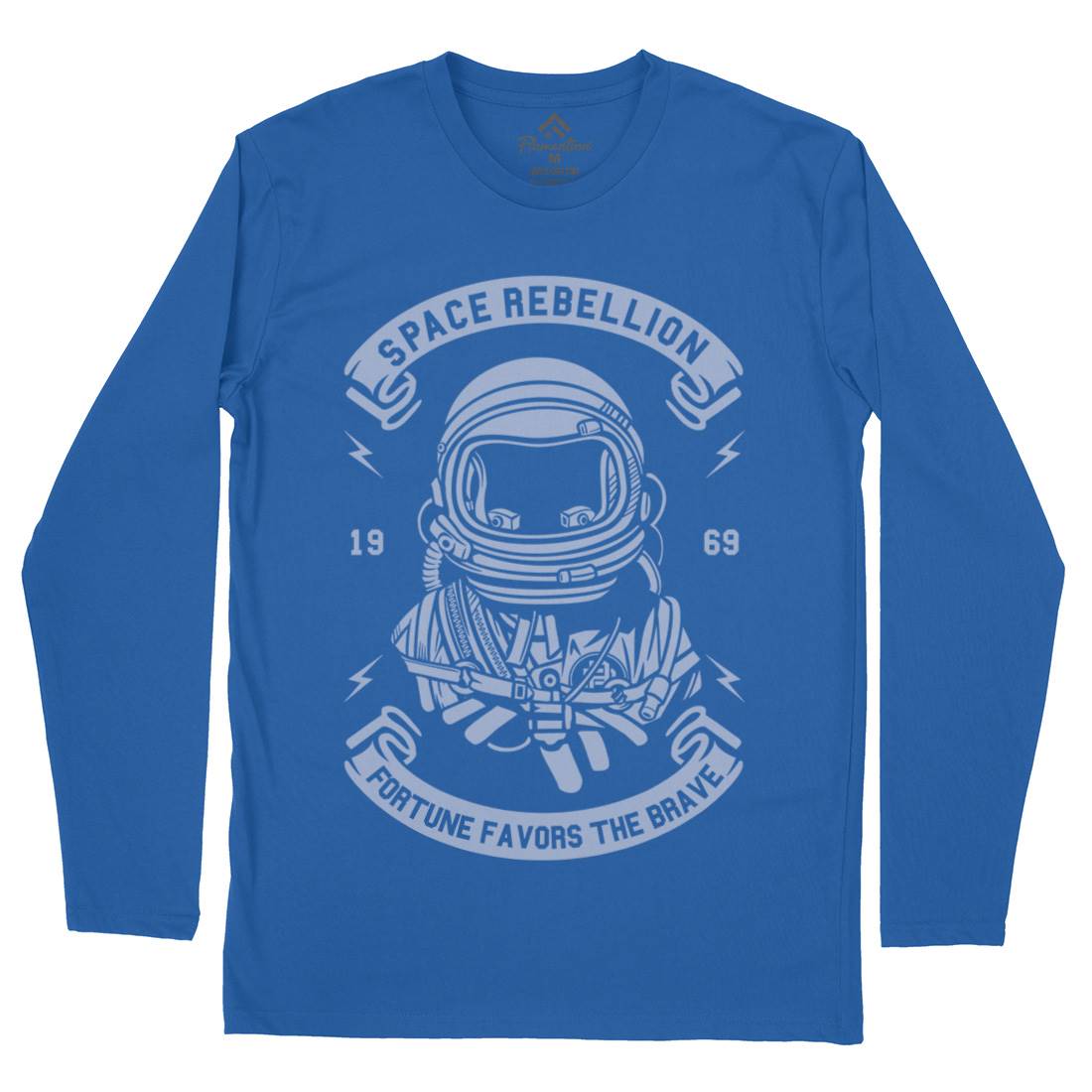 Rebellion Mens Long Sleeve T-Shirt Space A280