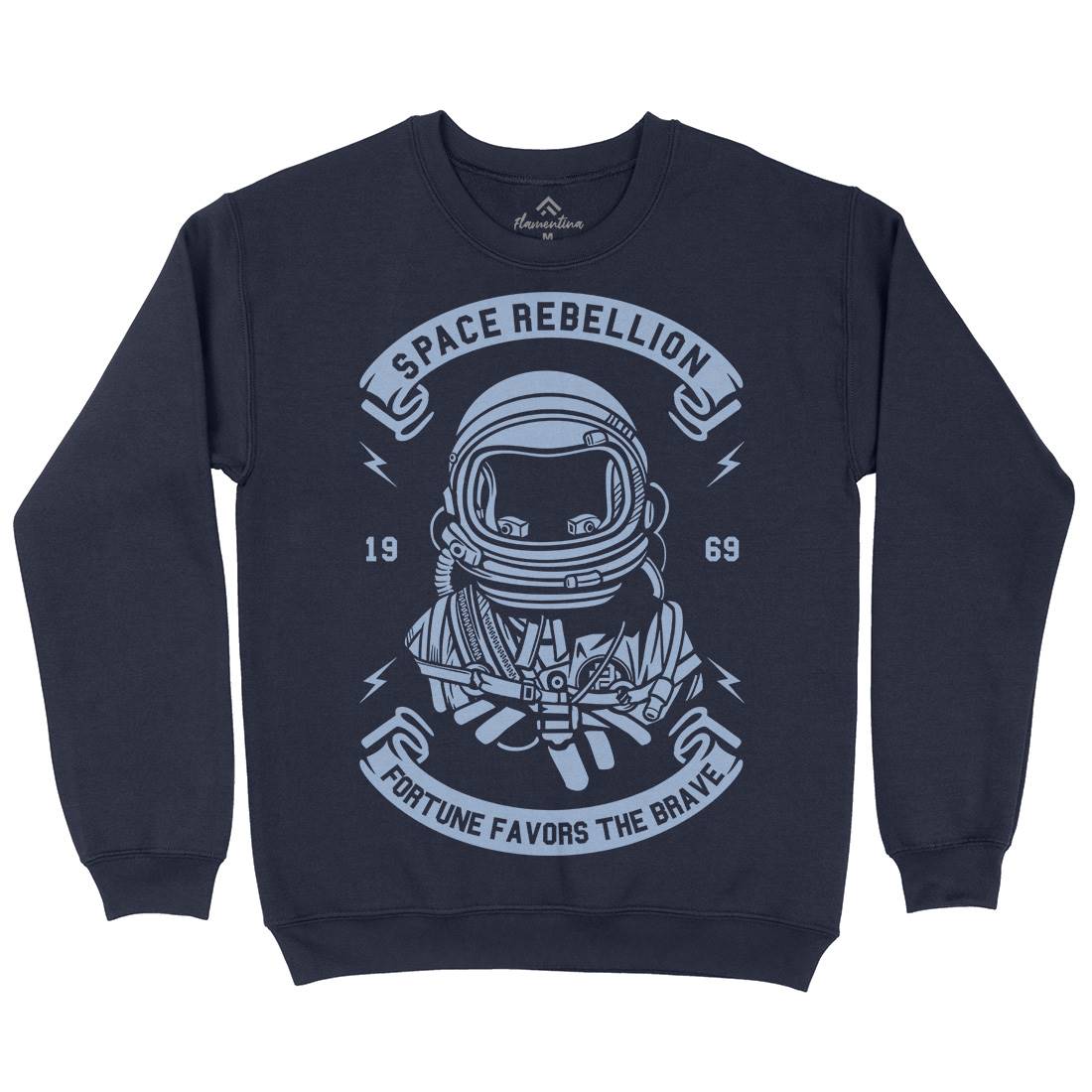 Rebellion Mens Crew Neck Sweatshirt Space A280