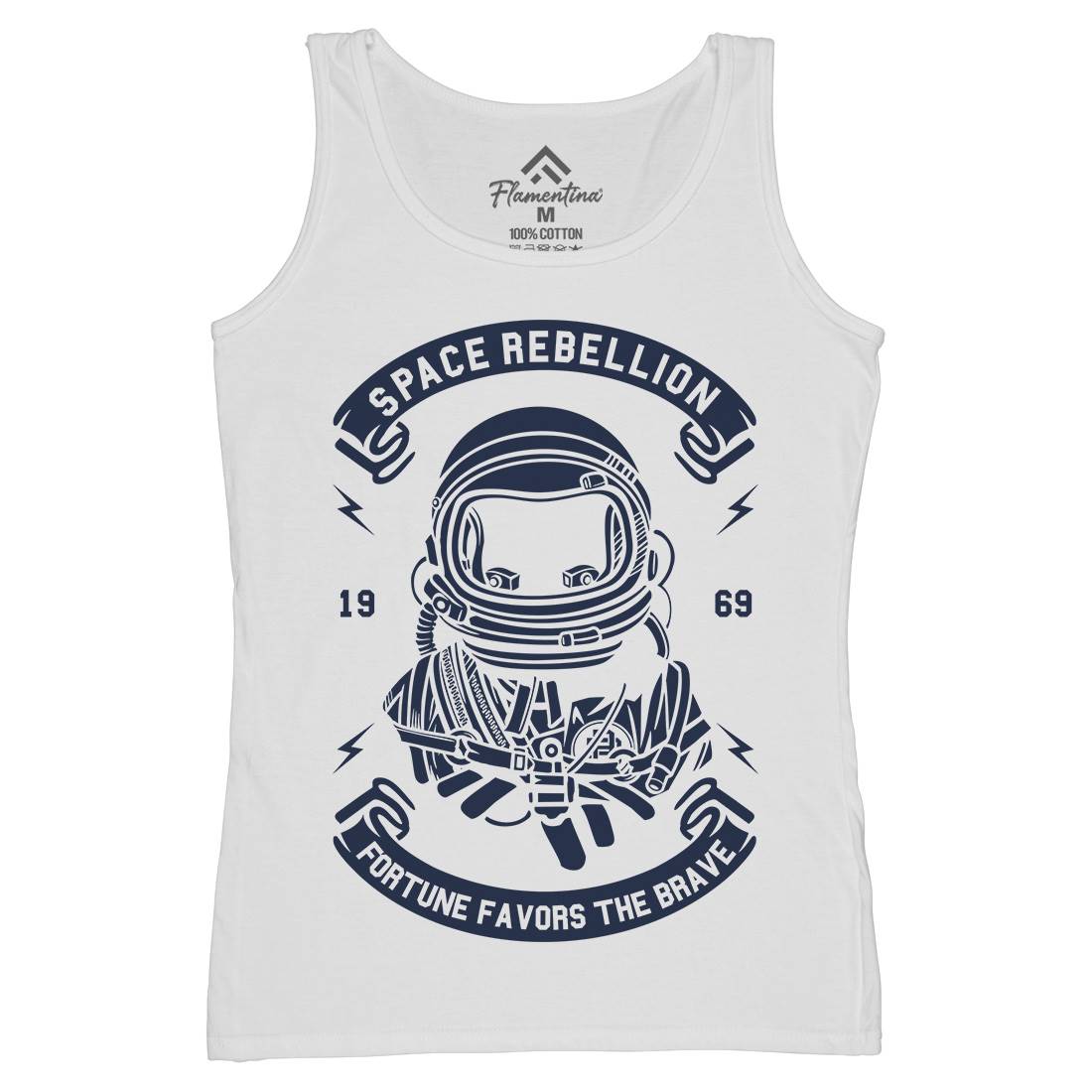 Rebellion Womens Organic Tank Top Vest Space A280