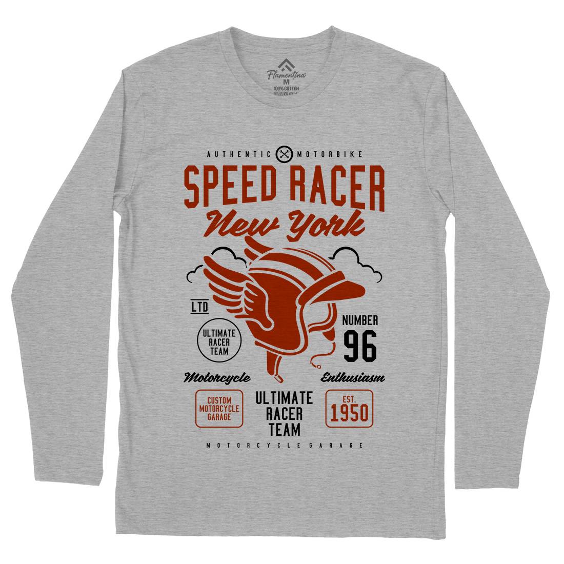 Speed Racer Mens Long Sleeve T-Shirt Motorcycles A281