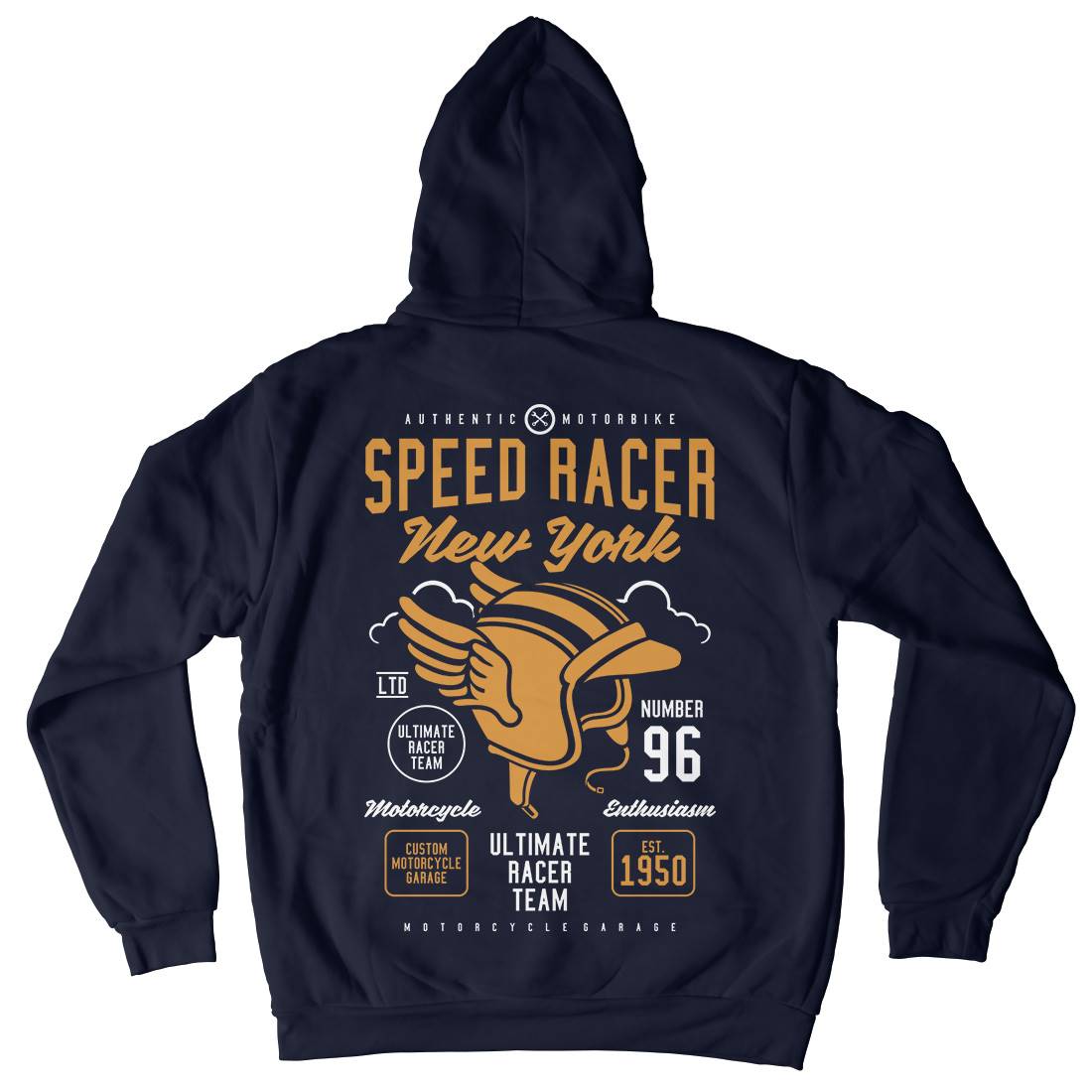 Speed Racer Mens Hoodie With Pocket Motorcycles A281
