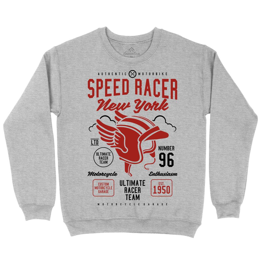 Speed Racer Mens Crew Neck Sweatshirt Motorcycles A281