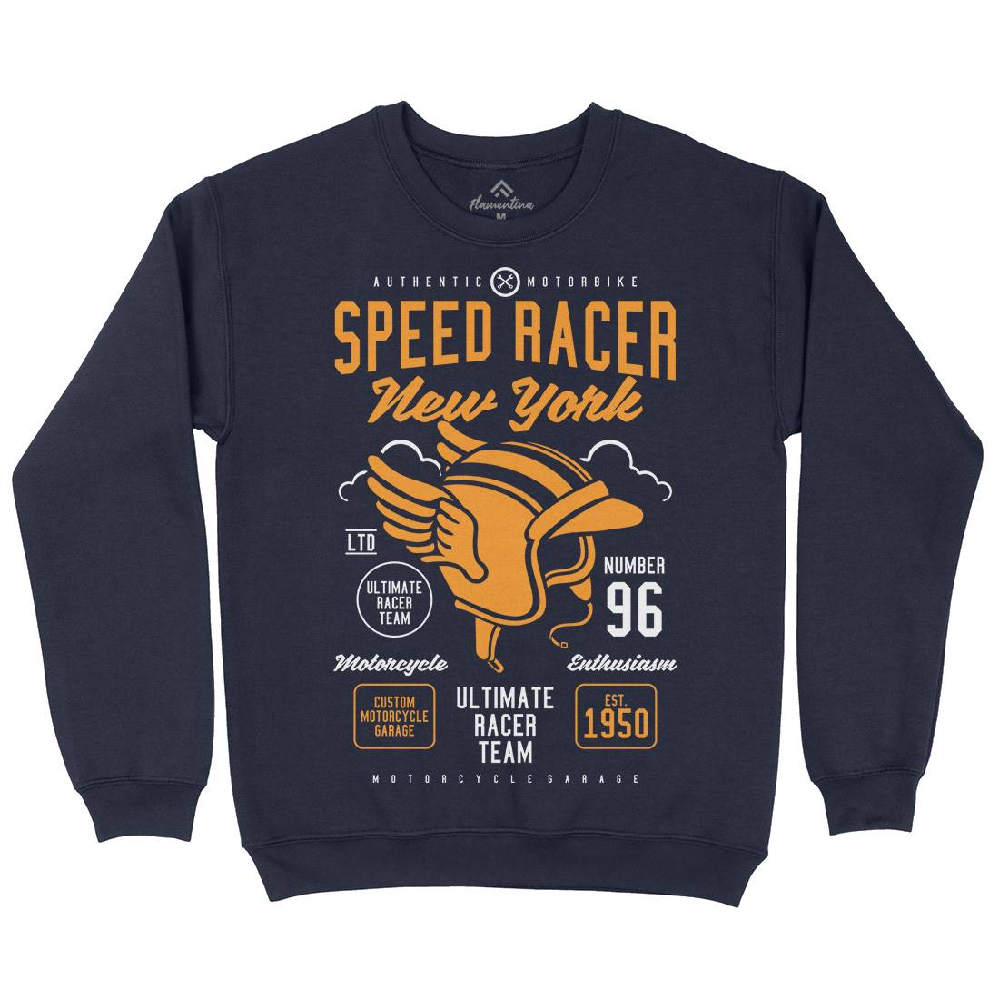 Speed Racer Mens Crew Neck Sweatshirt Motorcycles A281