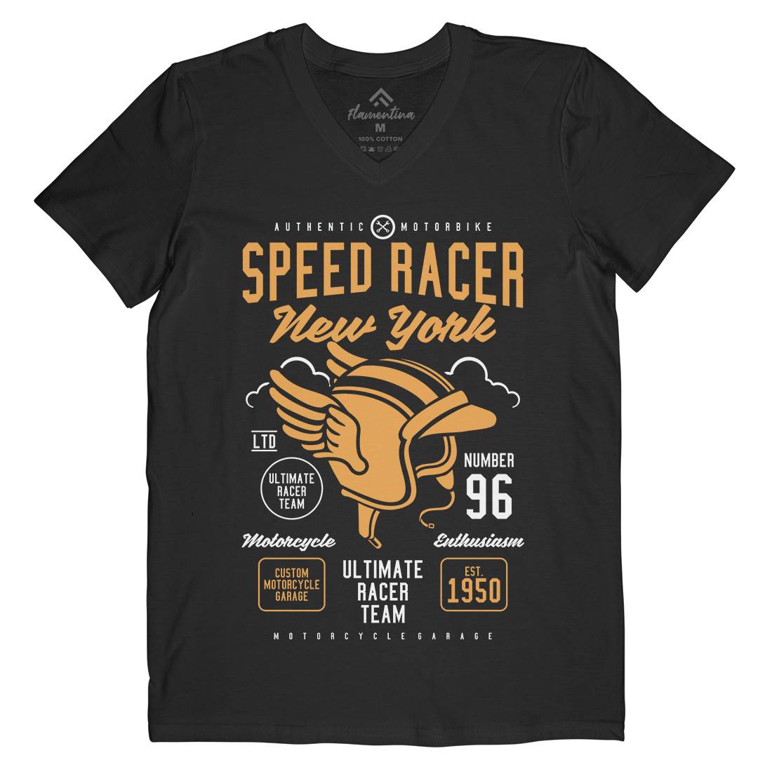 Speed Racer Mens V-Neck T-Shirt Motorcycles A281