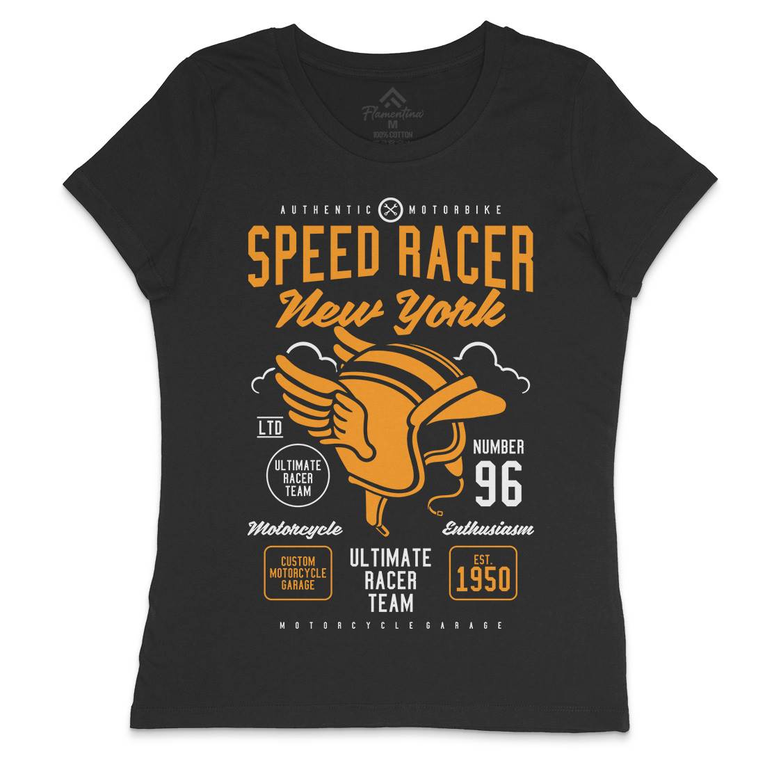 Speed Racer Womens Crew Neck T-Shirt Motorcycles A281