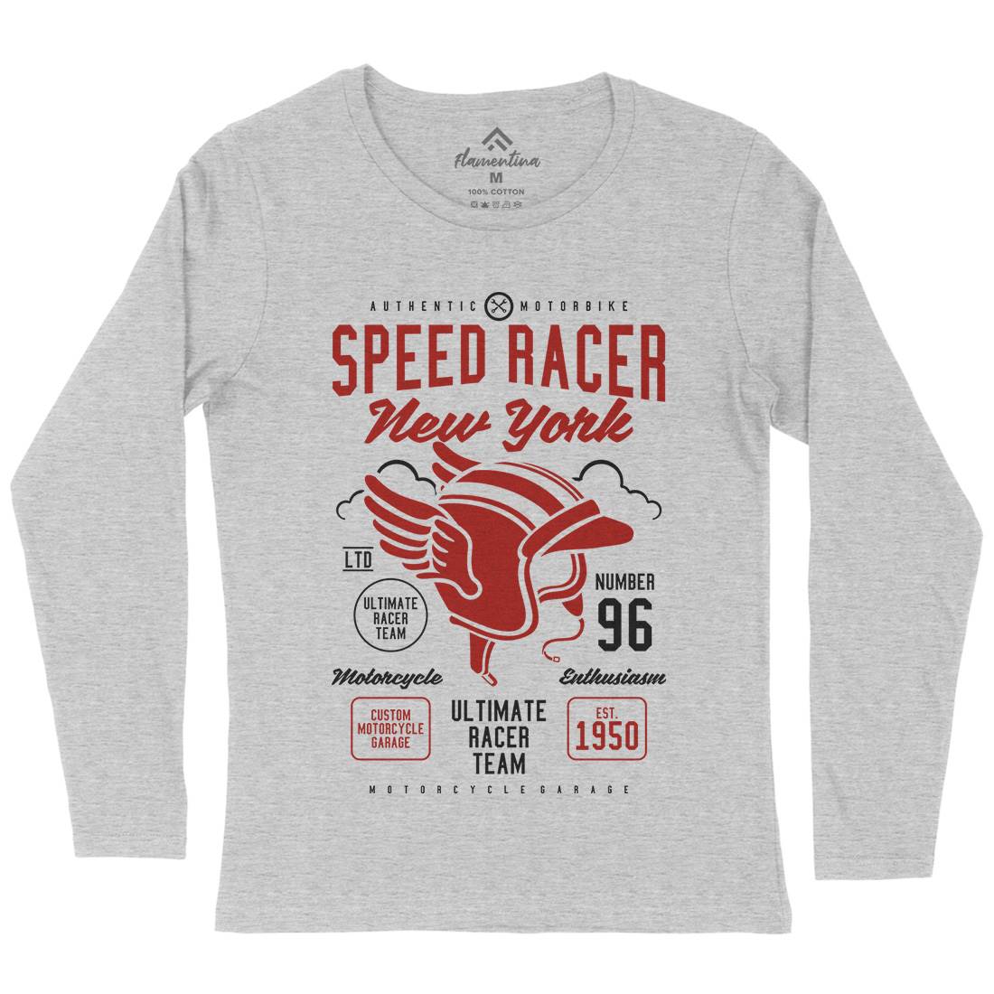 Speed Racer Womens Long Sleeve T-Shirt Motorcycles A281