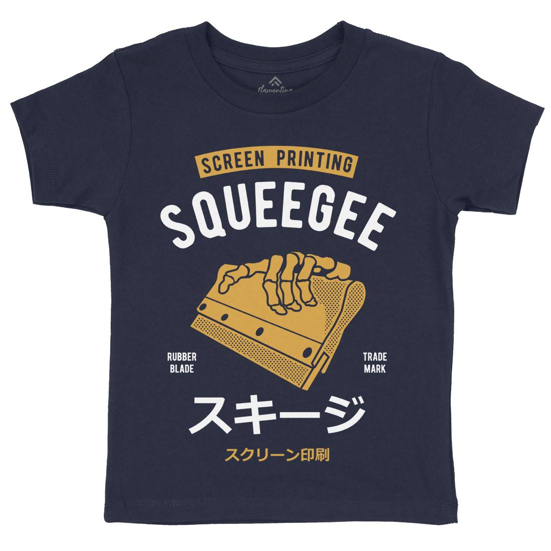 Squeegee Social Club Kids Organic Crew Neck T-Shirt Work A282