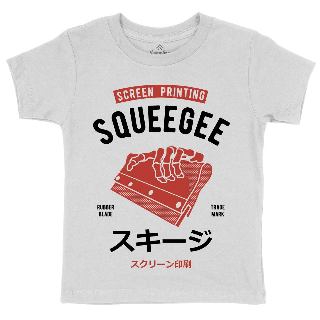 Squeegee Social Club Kids Organic Crew Neck T-Shirt Work A282