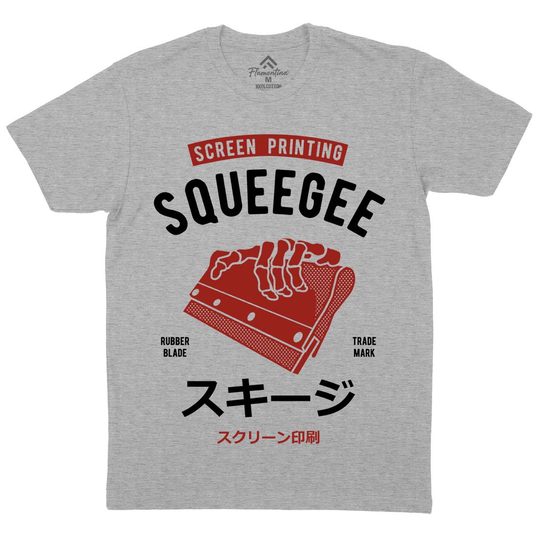 Squeegee Social Club Mens Organic Crew Neck T-Shirt Work A282