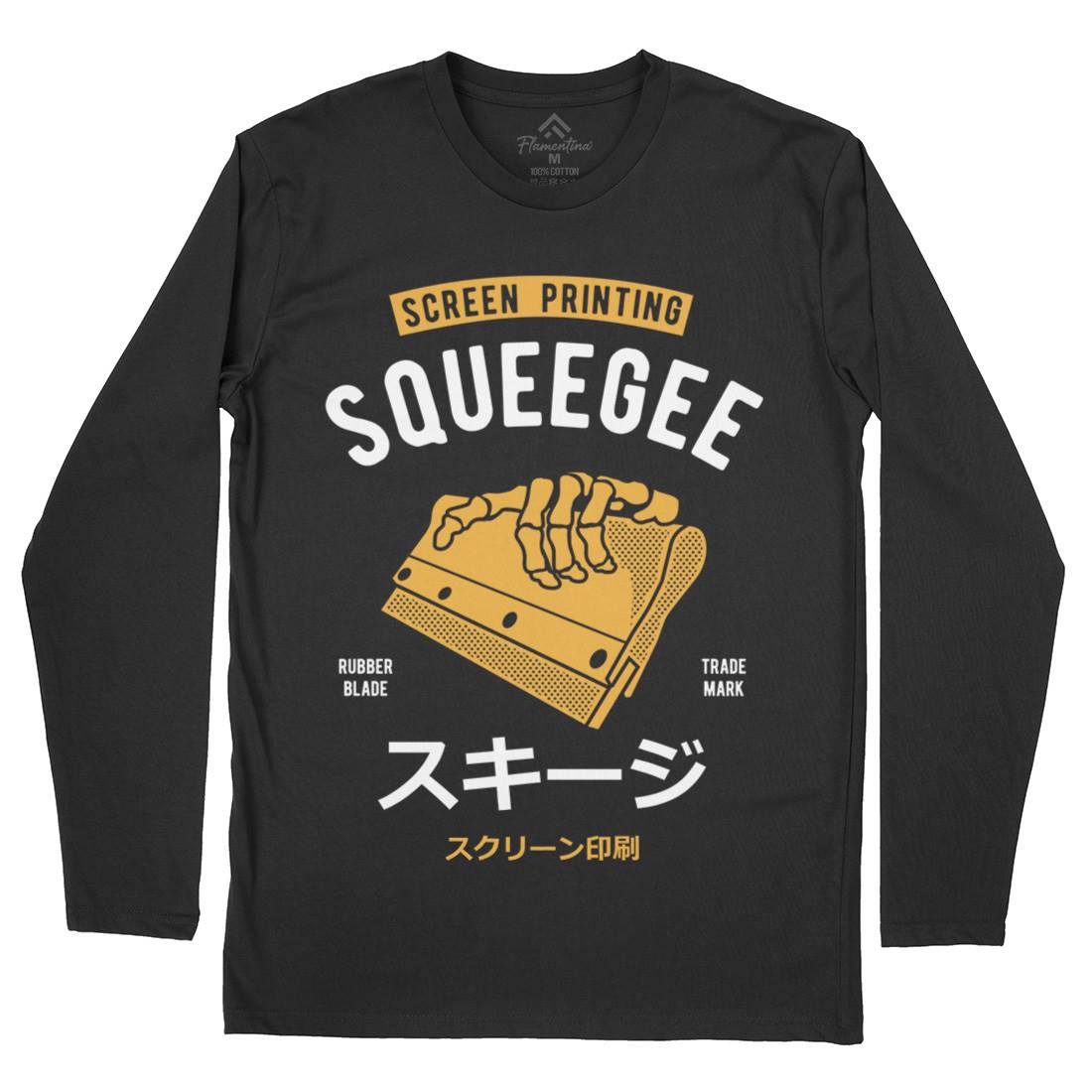 Squeegee Social Club Mens Long Sleeve T-Shirt Work A282