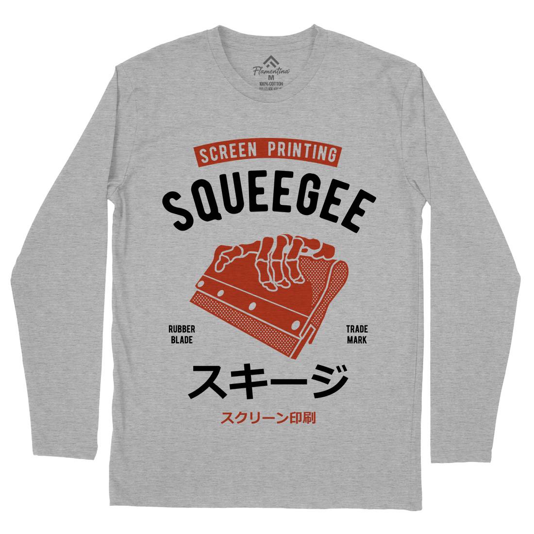Squeegee Social Club Mens Long Sleeve T-Shirt Work A282