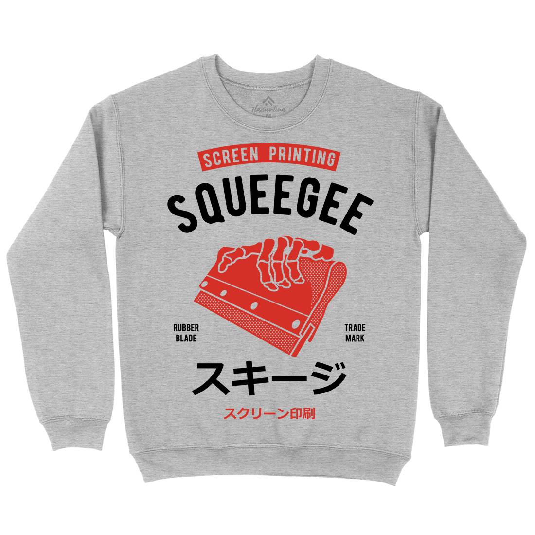 Squeegee Social Club Mens Crew Neck Sweatshirt Work A282