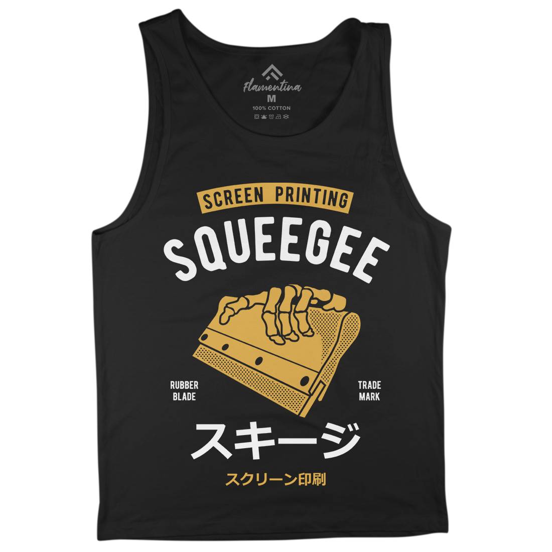 Squeegee Social Club Mens Tank Top Vest Work A282