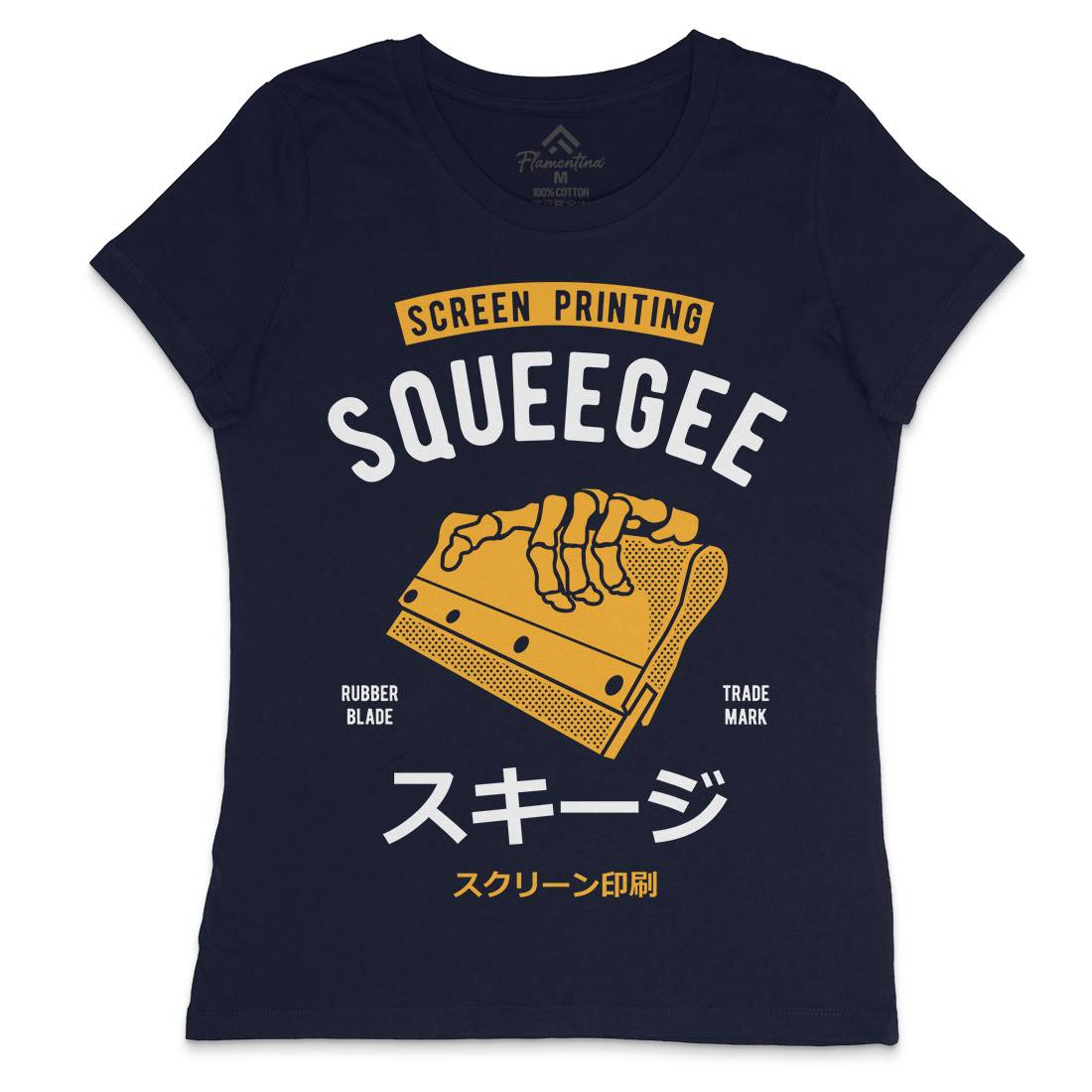 Squeegee Social Club Womens Crew Neck T-Shirt Work A282