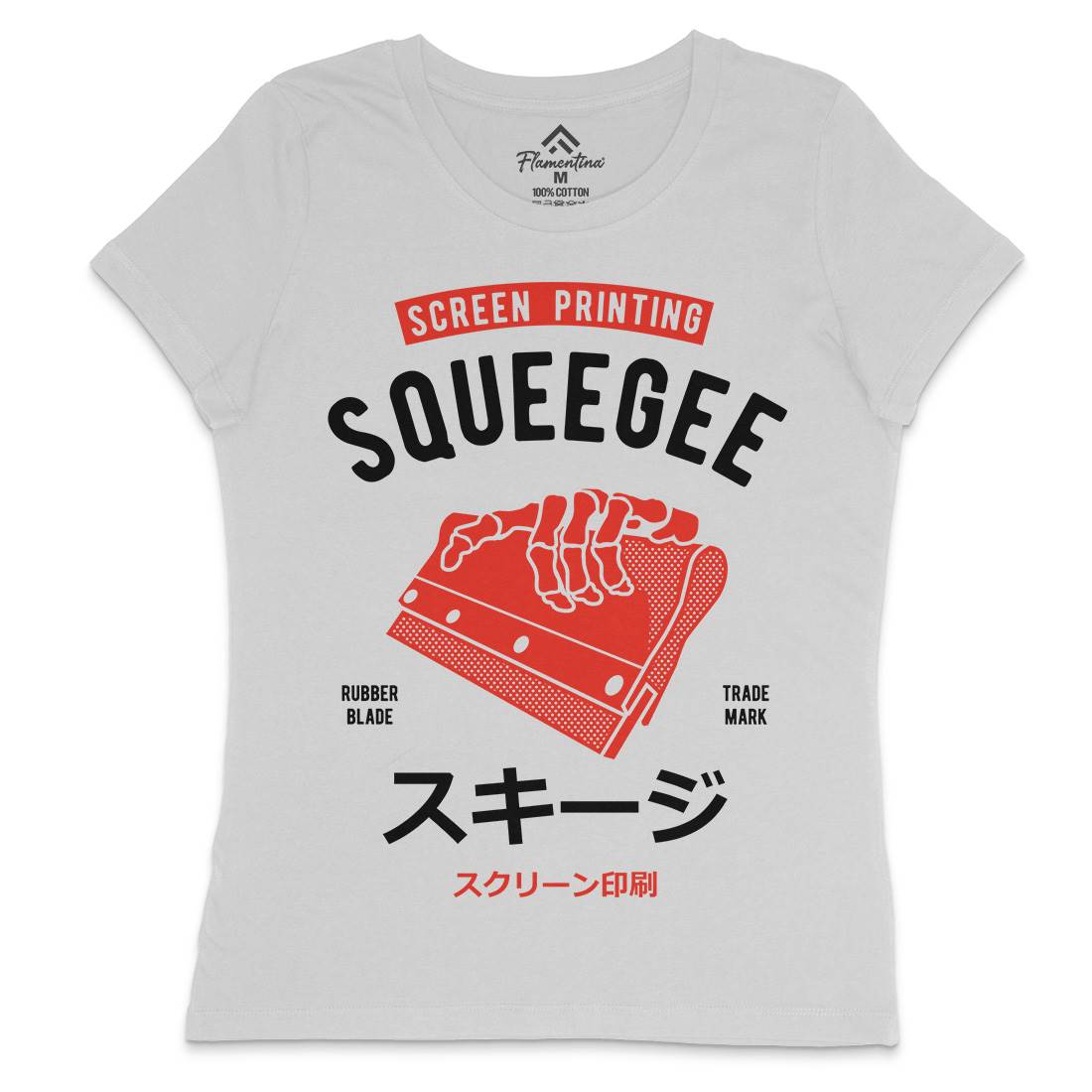 Squeegee Social Club Womens Crew Neck T-Shirt Work A282