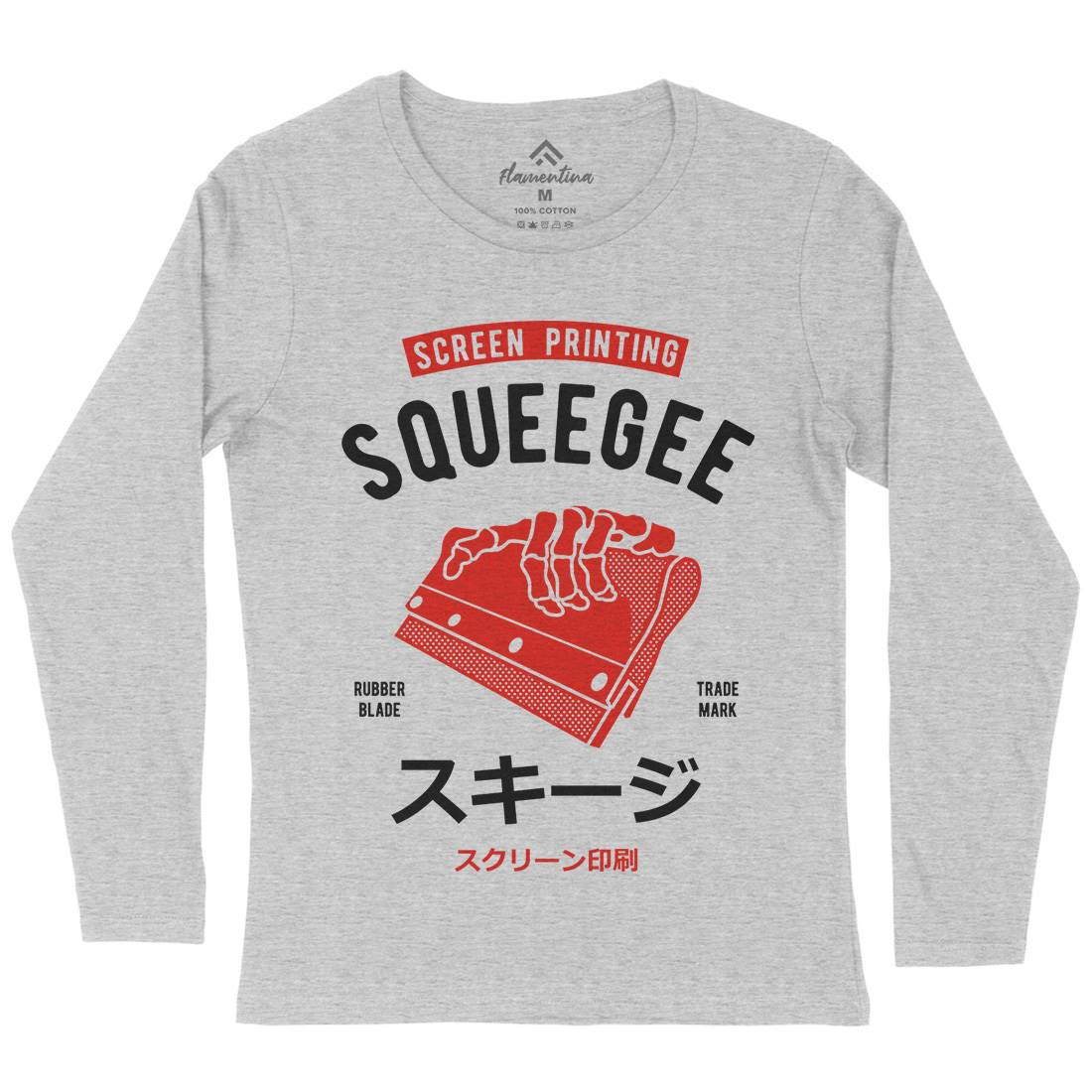 Squeegee Social Club Womens Long Sleeve T-Shirt Work A282