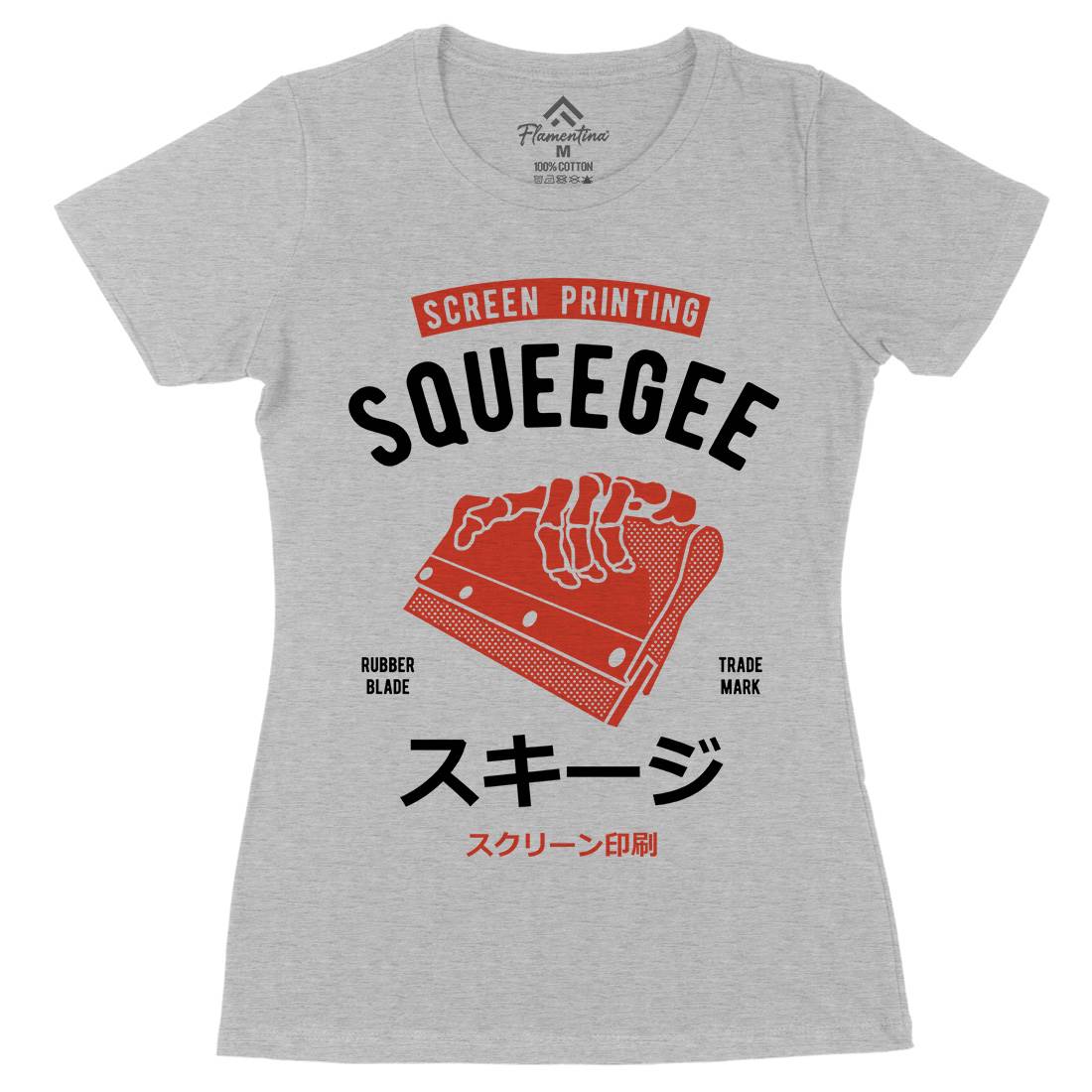 Squeegee Social Club Womens Organic Crew Neck T-Shirt Work A282