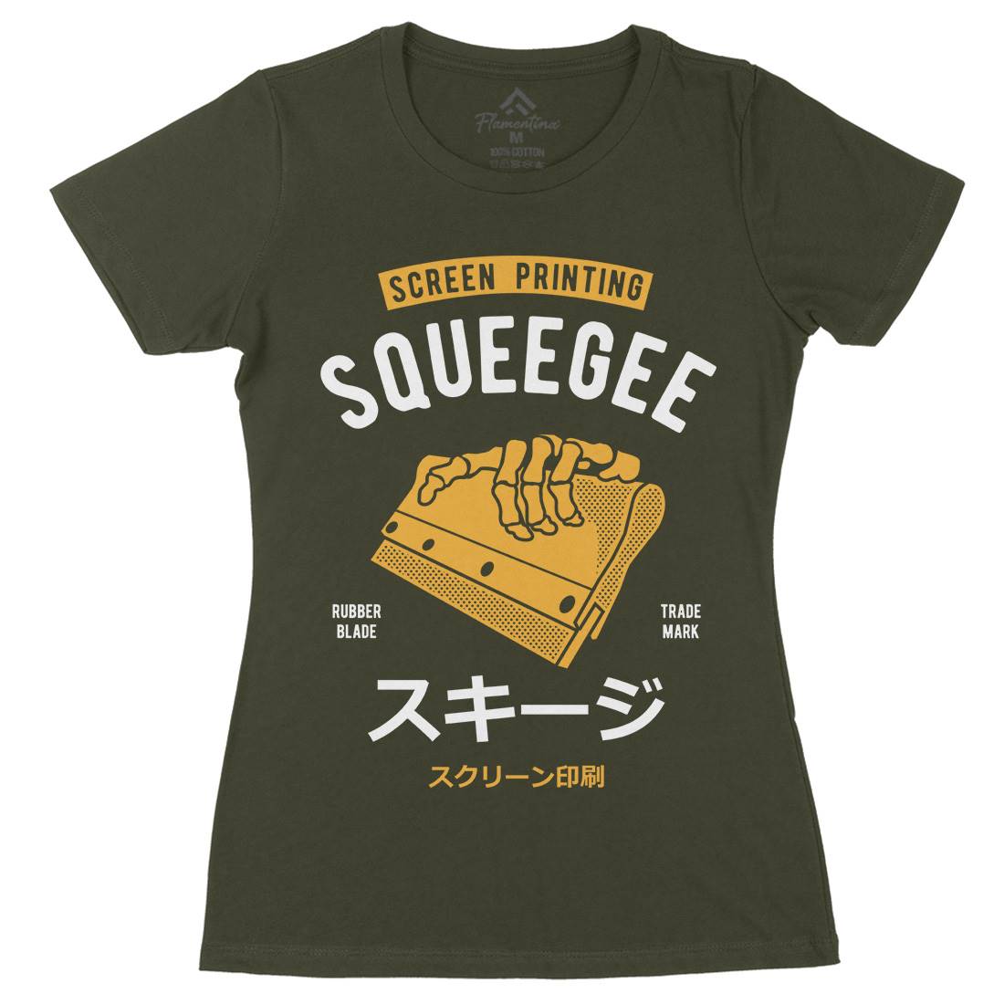 Squeegee Social Club Womens Organic Crew Neck T-Shirt Work A282