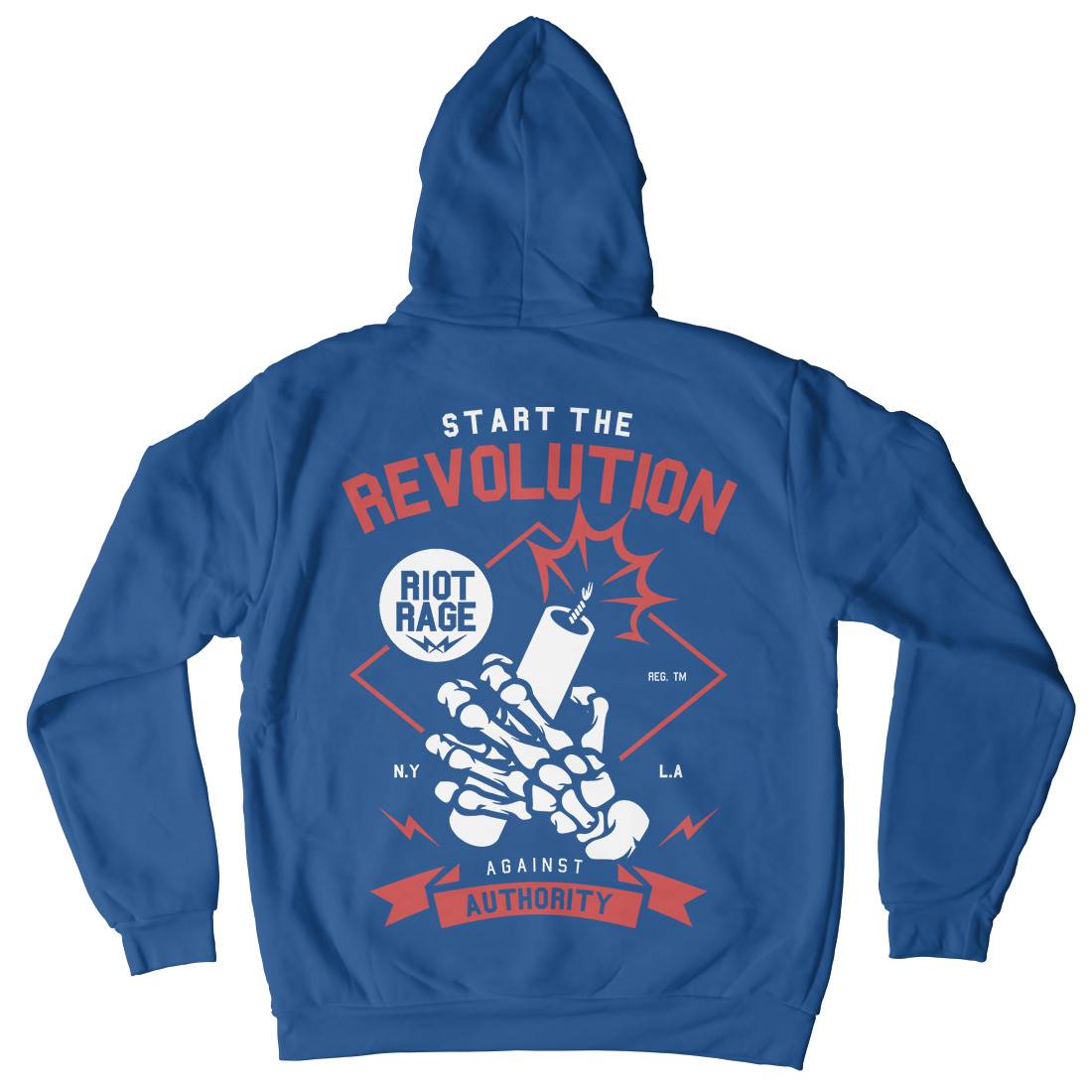 Start The Revolution Mens Hoodie With Pocket Peace A283