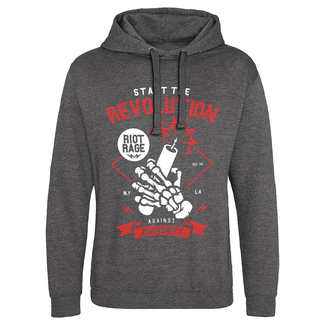 Start The Revolution Mens Hoodie Without Pocket Peace A283