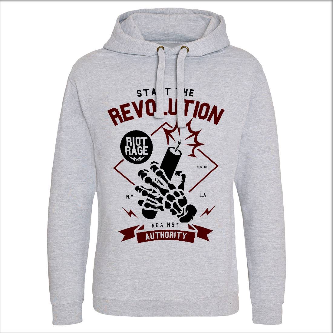 Start The Revolution Mens Hoodie Without Pocket Peace A283