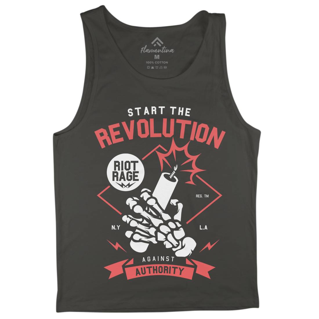 Start The Revolution Mens Tank Top Vest Peace A283