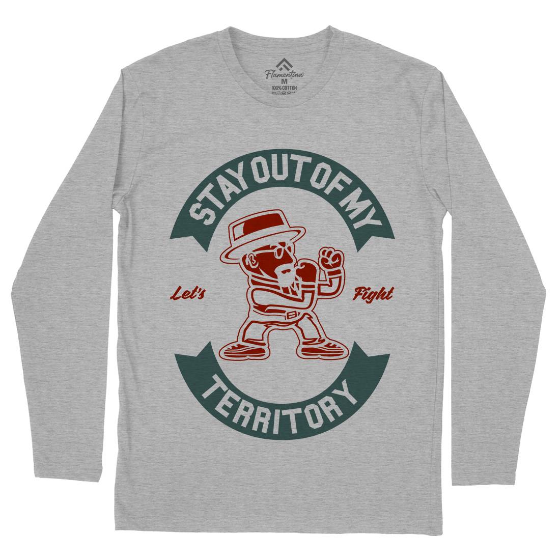 Stay Out Mens Long Sleeve T-Shirt Retro A284