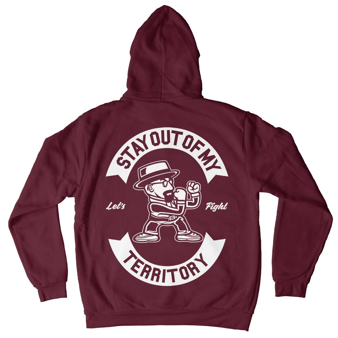 Stay Out Mens Hoodie With Pocket Retro A284
