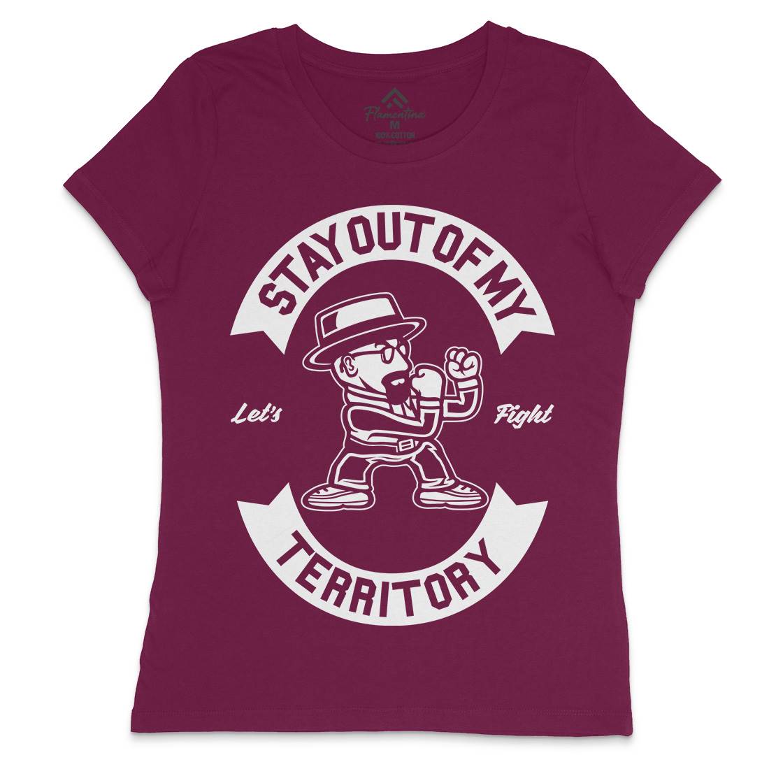Stay Out Womens Crew Neck T-Shirt Retro A284
