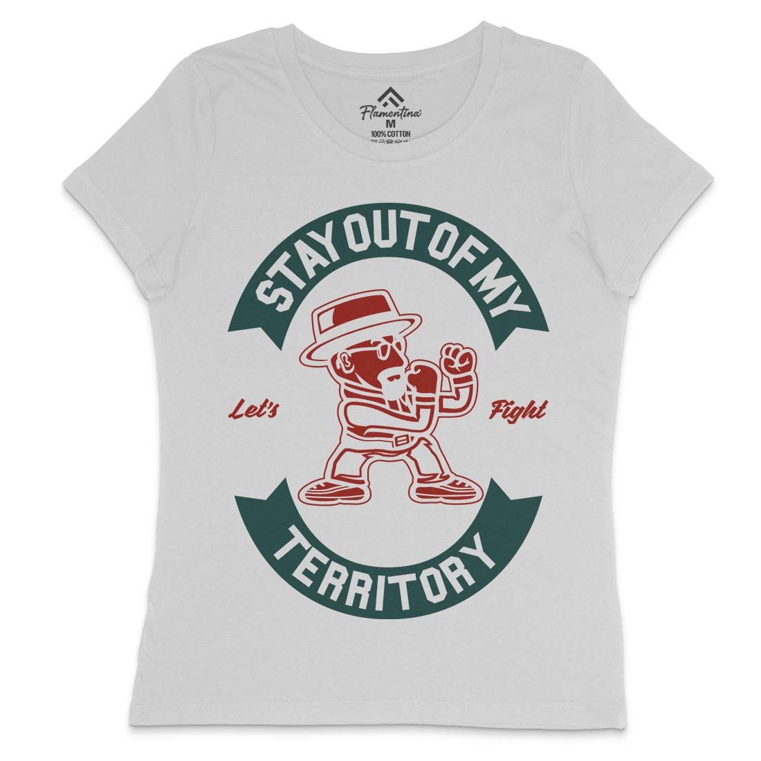 Stay Out Womens Crew Neck T-Shirt Retro A284