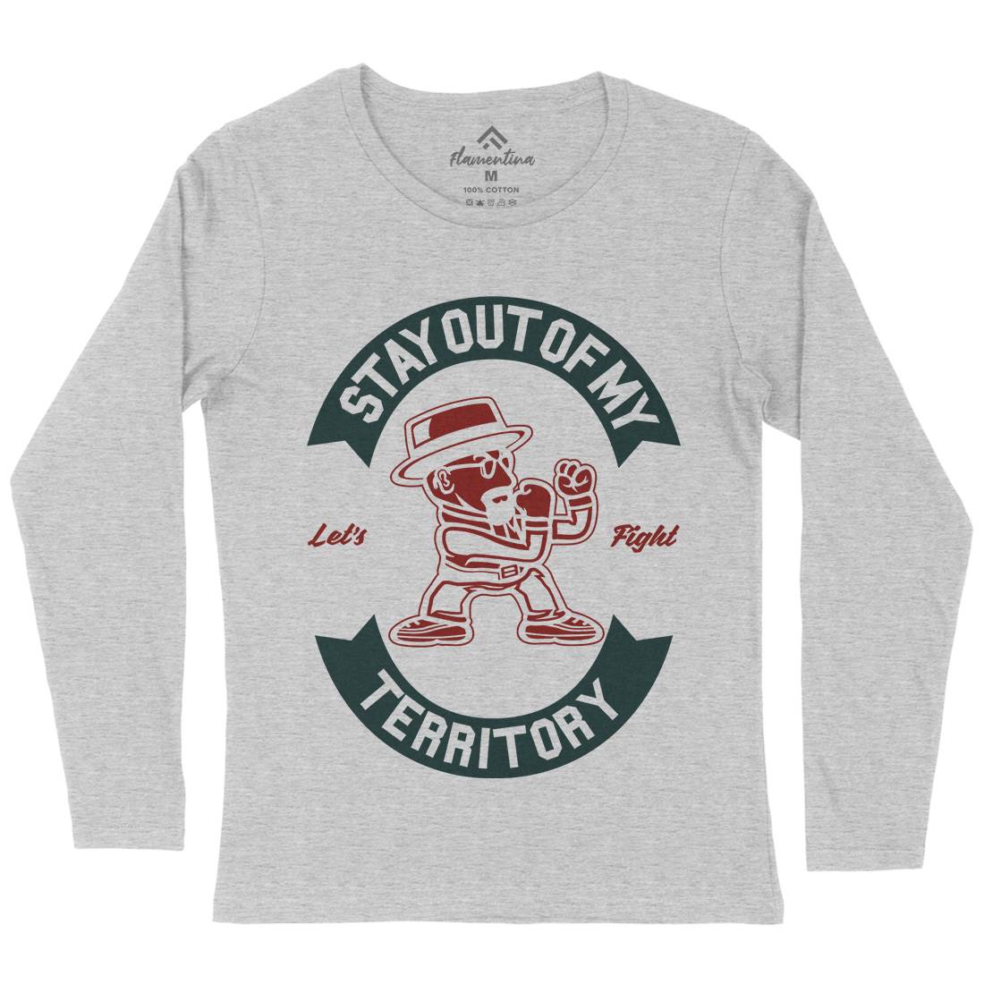Stay Out Womens Long Sleeve T-Shirt Retro A284
