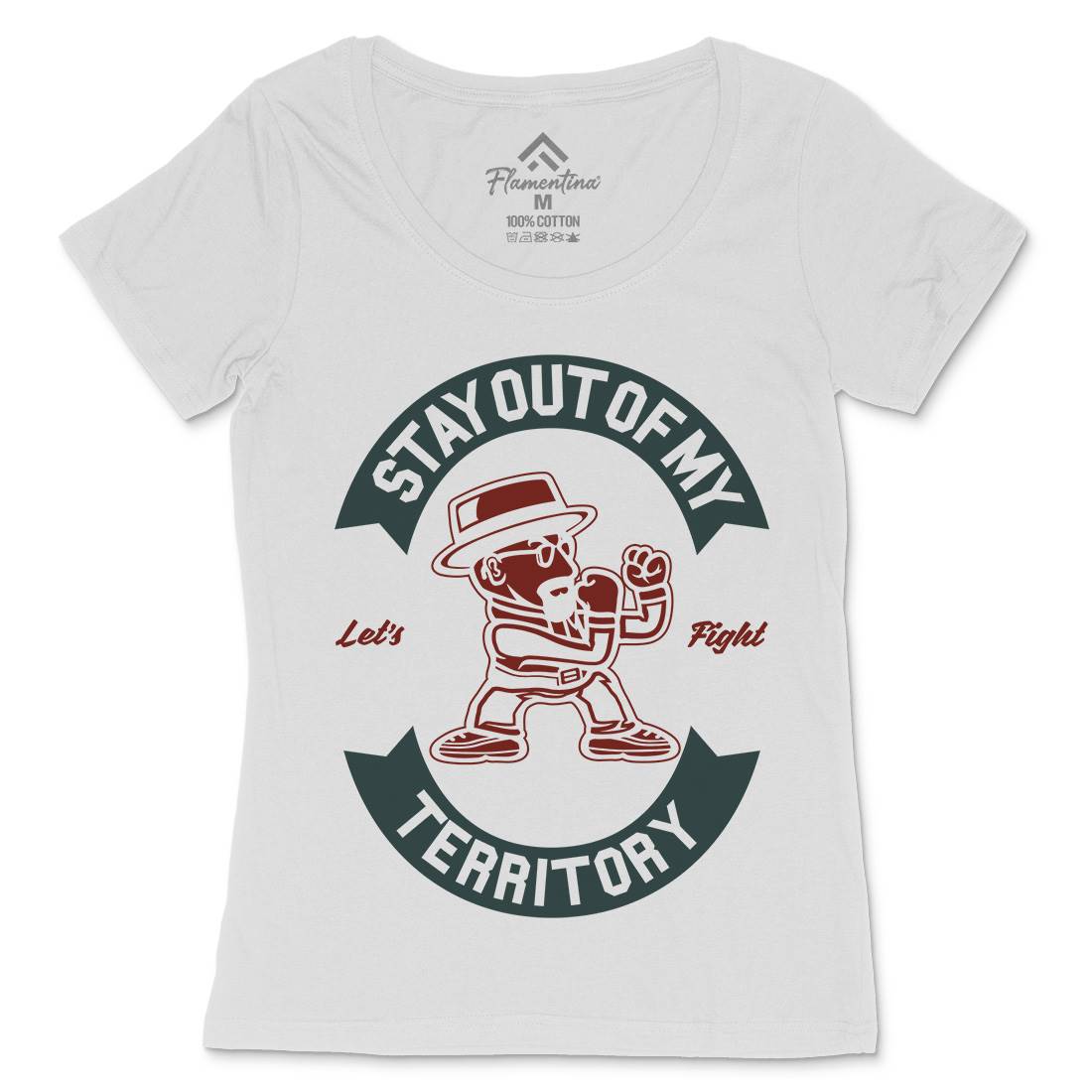 Stay Out Womens Scoop Neck T-Shirt Retro A284