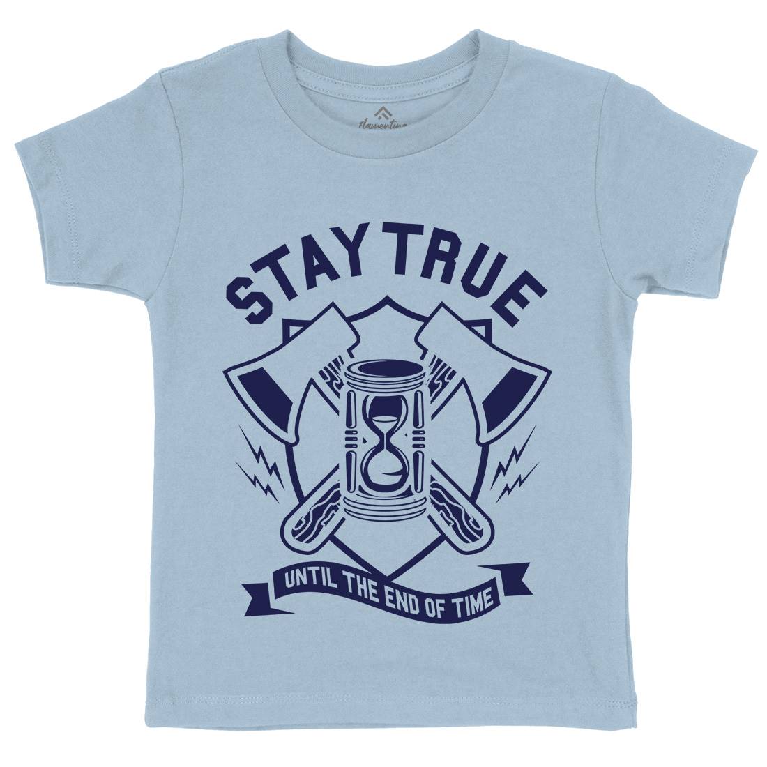 Stay True Kids Organic Crew Neck T-Shirt Quotes A285