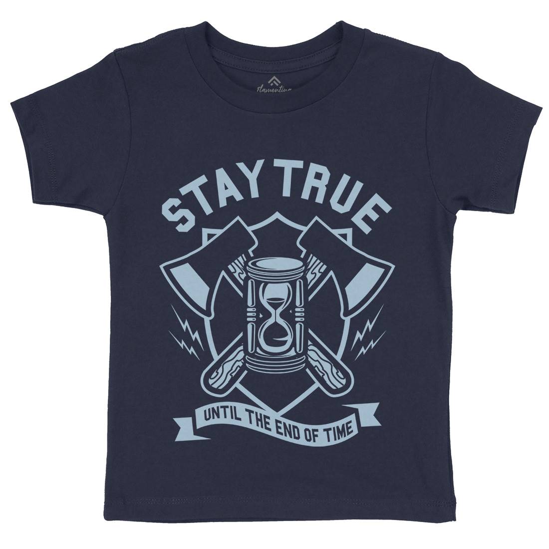 Stay True Kids Crew Neck T-Shirt Quotes A285