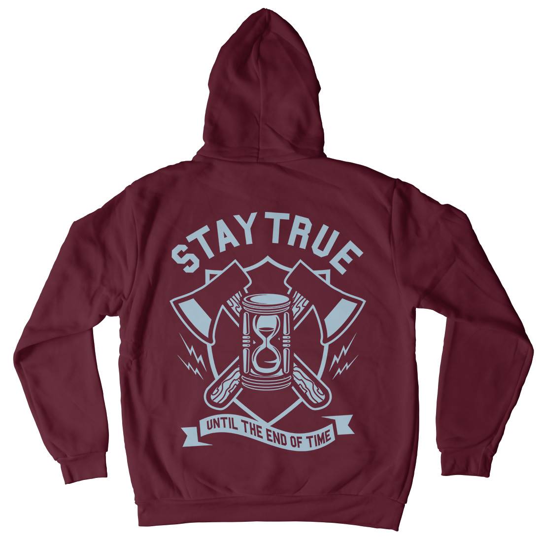 Stay True Kids Crew Neck Hoodie Quotes A285
