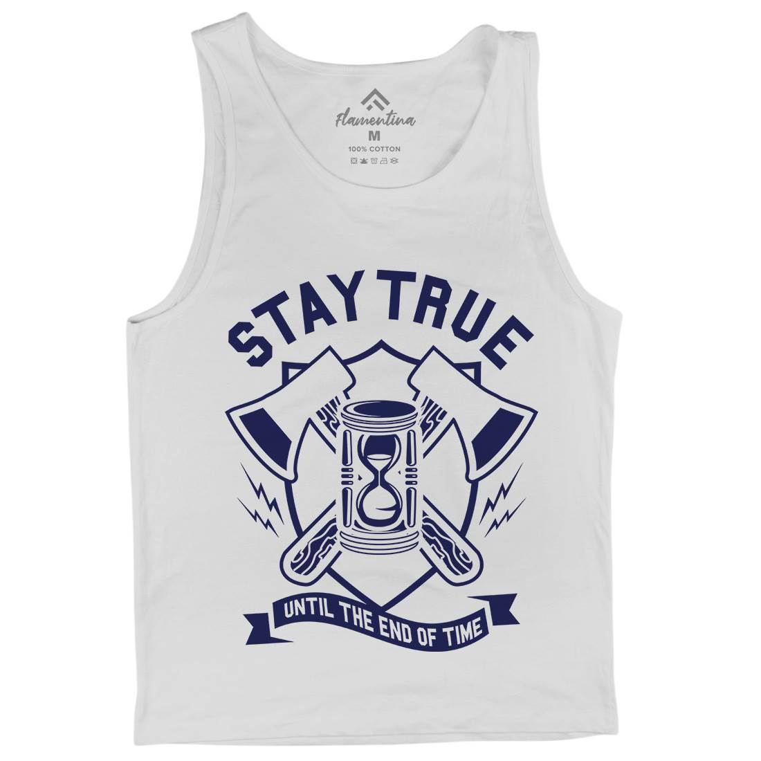 Stay True Mens Tank Top Vest Quotes A285