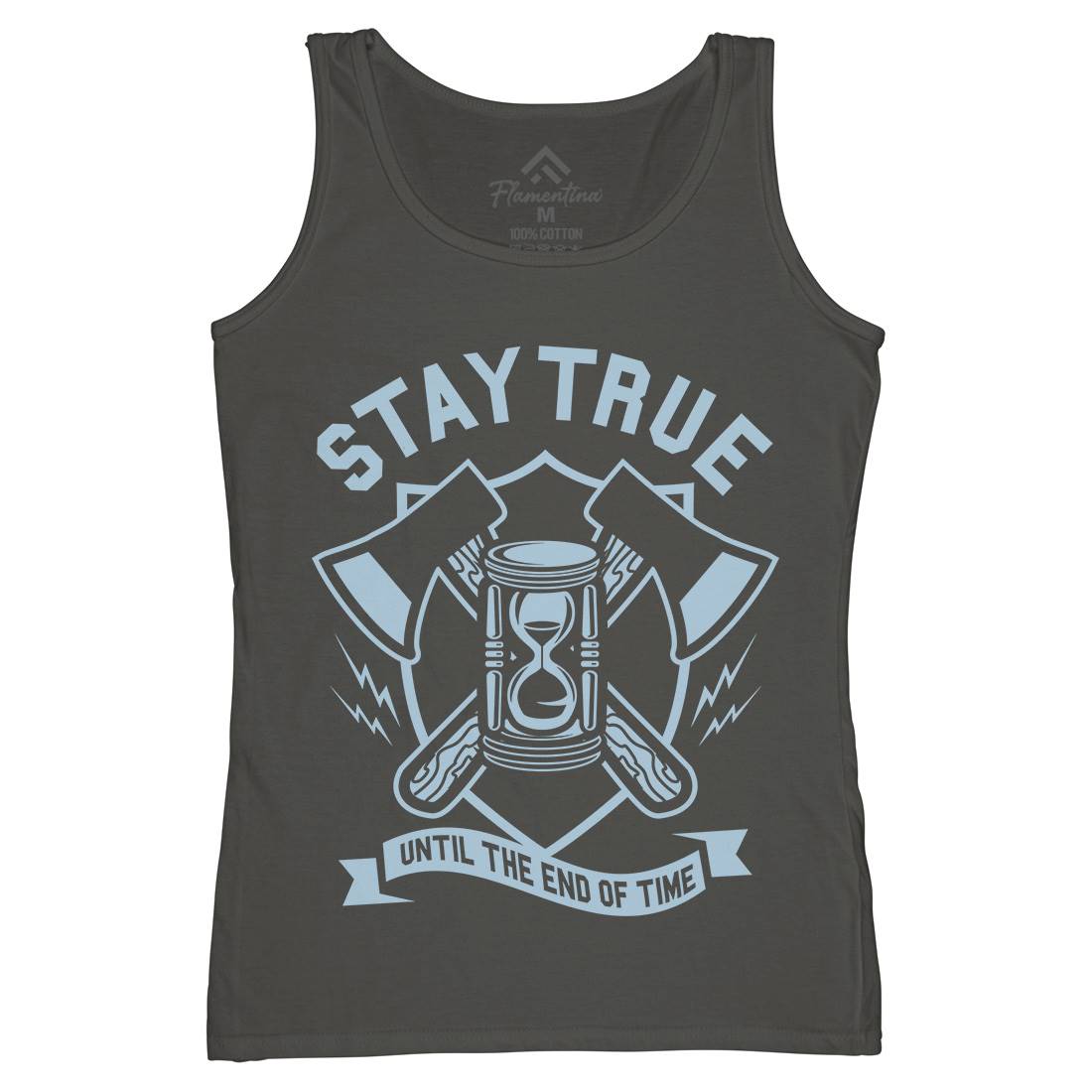 Stay True Womens Organic Tank Top Vest Quotes A285