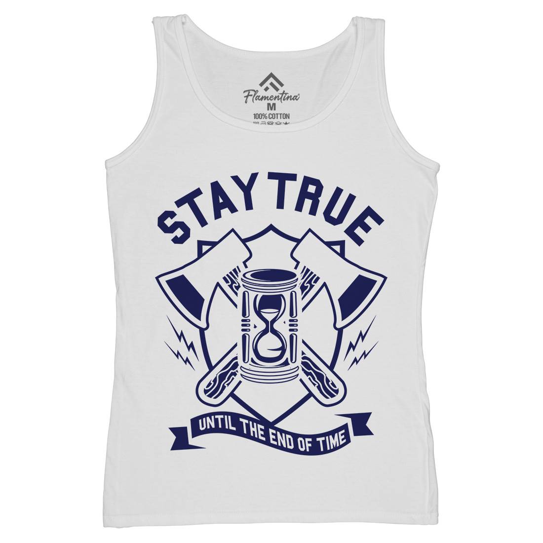 Stay True Womens Organic Tank Top Vest Quotes A285