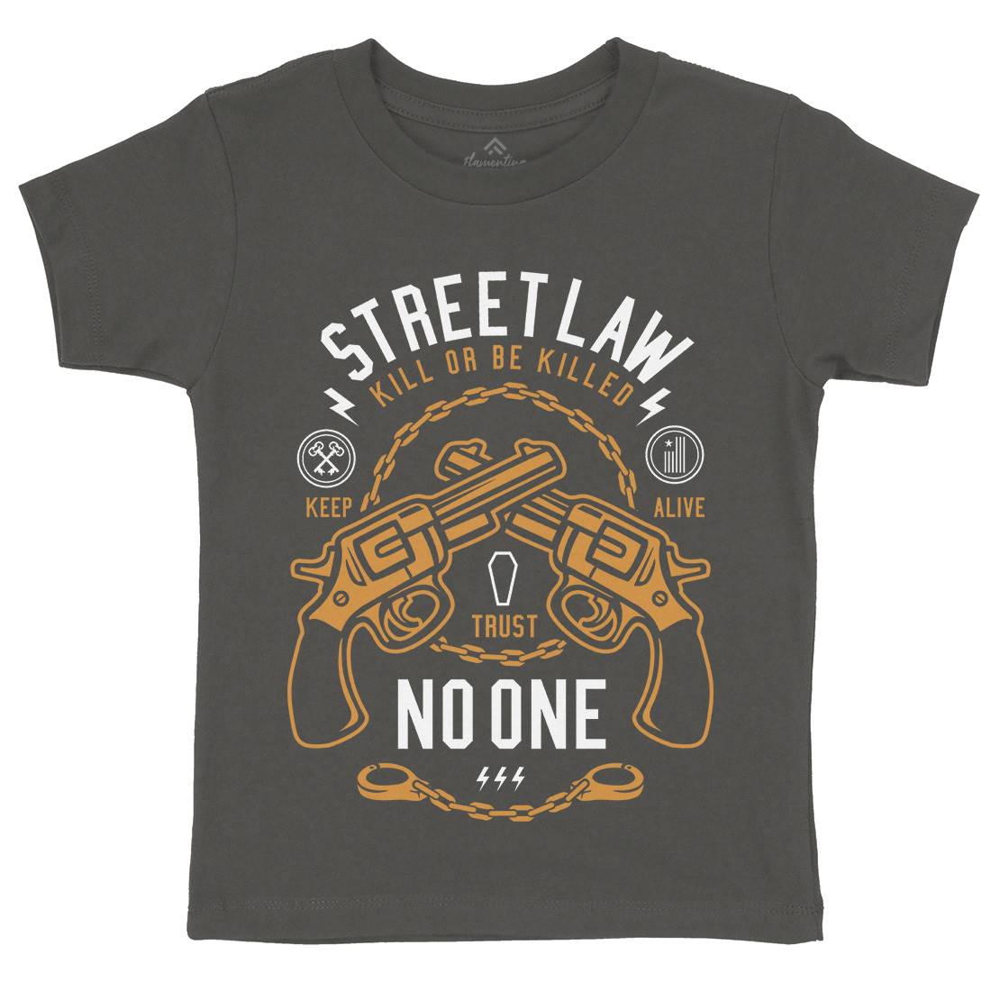 Street Law Kids Crew Neck T-Shirt Quotes A286