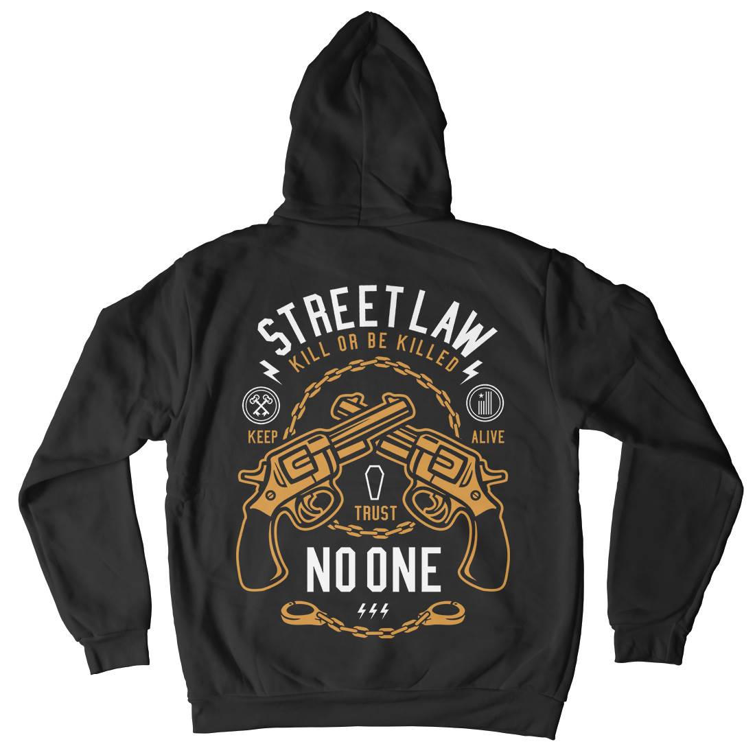 Street Law Kids Crew Neck Hoodie Quotes A286