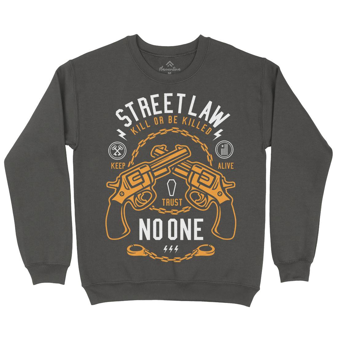 Street Law Kids Crew Neck Sweatshirt Quotes A286