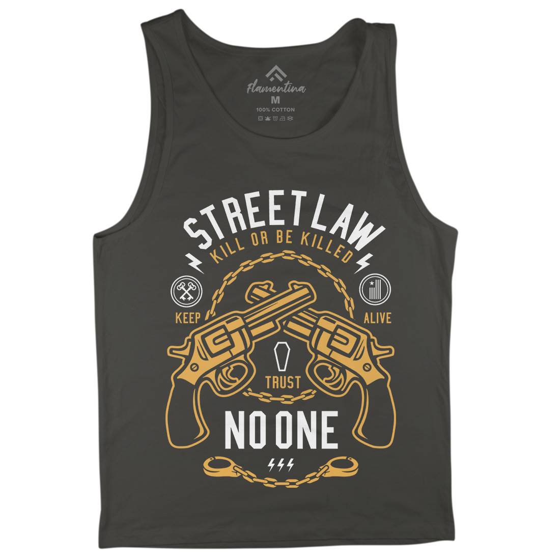 Street Law Mens Tank Top Vest Quotes A286