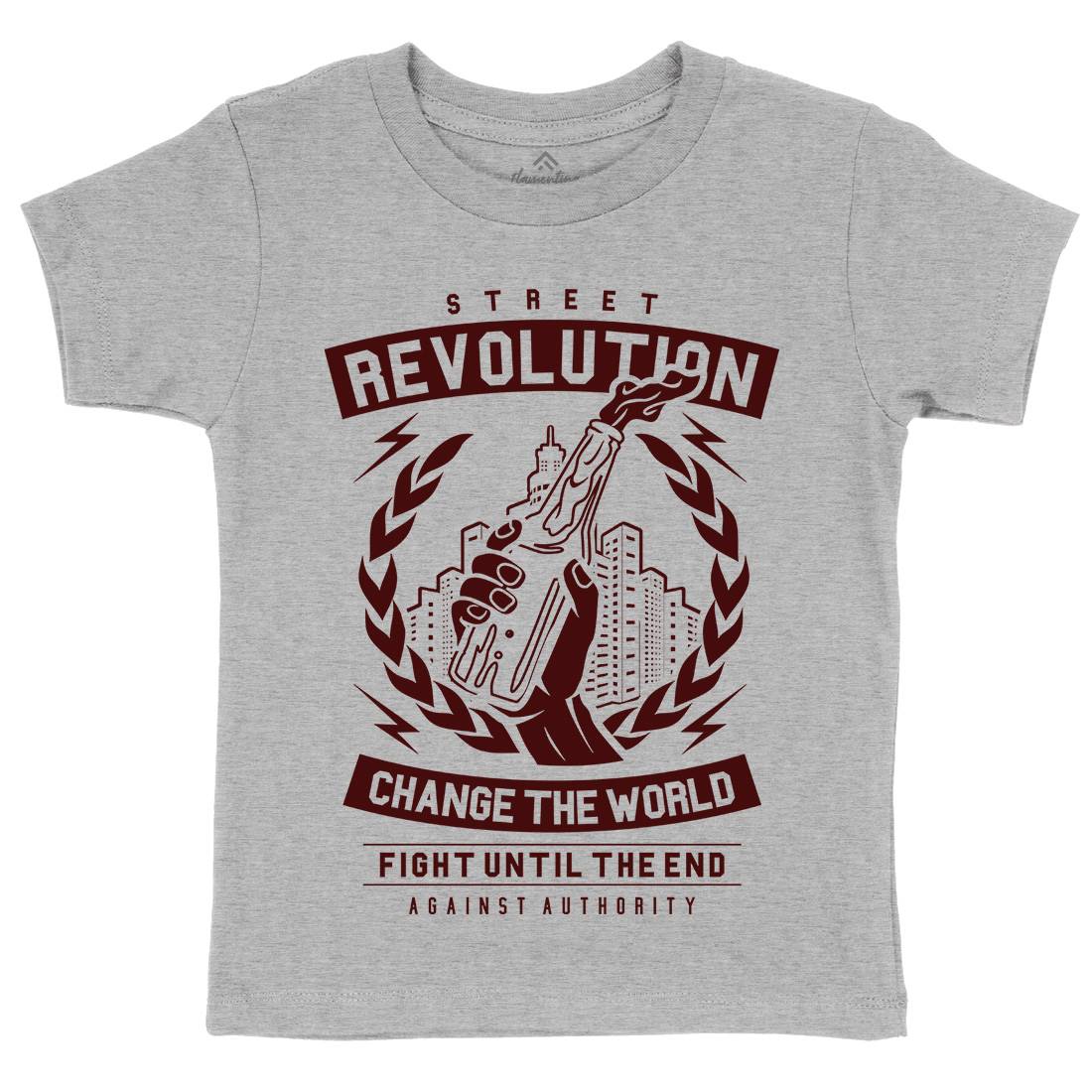 Street Revolution Kids Crew Neck T-Shirt Quotes A287