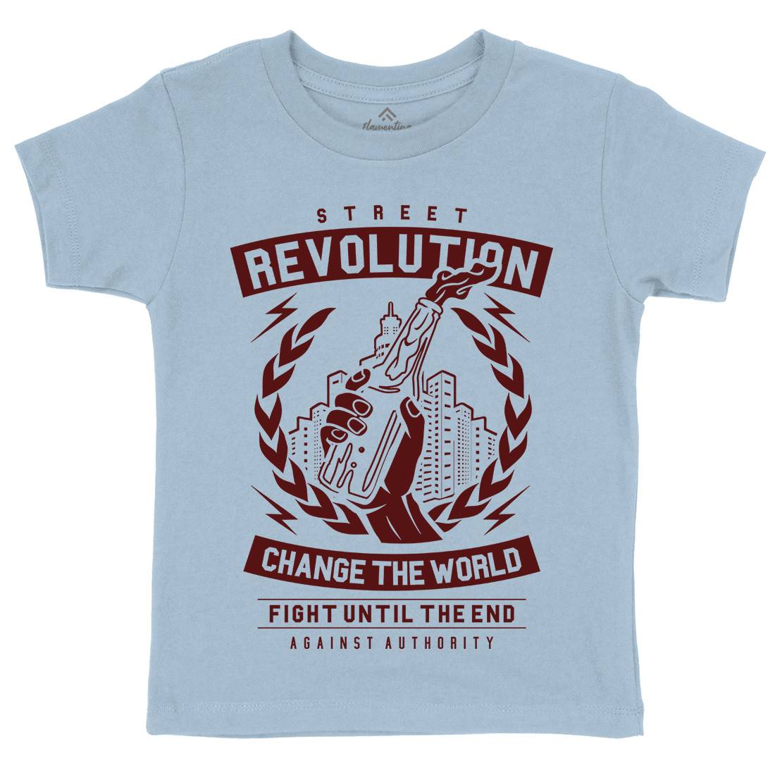 Street Revolution Kids Organic Crew Neck T-Shirt Quotes A287